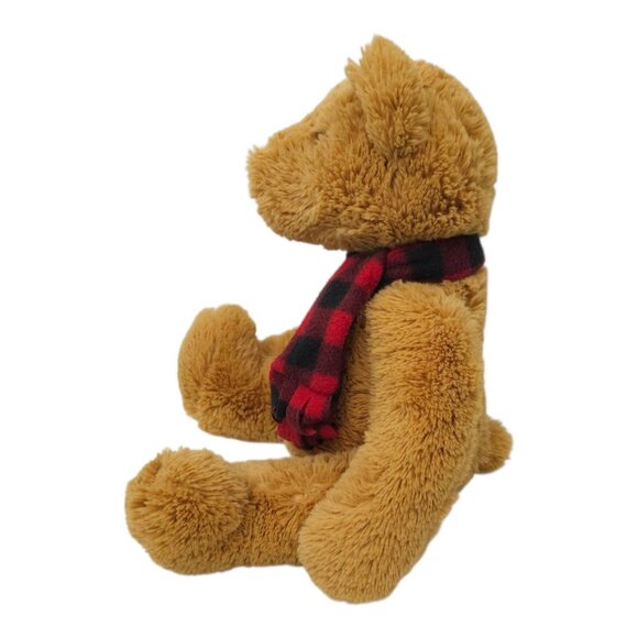 J Bear Ollie Plush Plaid Scarf 16" Teddy Bear Stuffed Animal Toy 2016 Jo-Ann - Picture 6 of 13